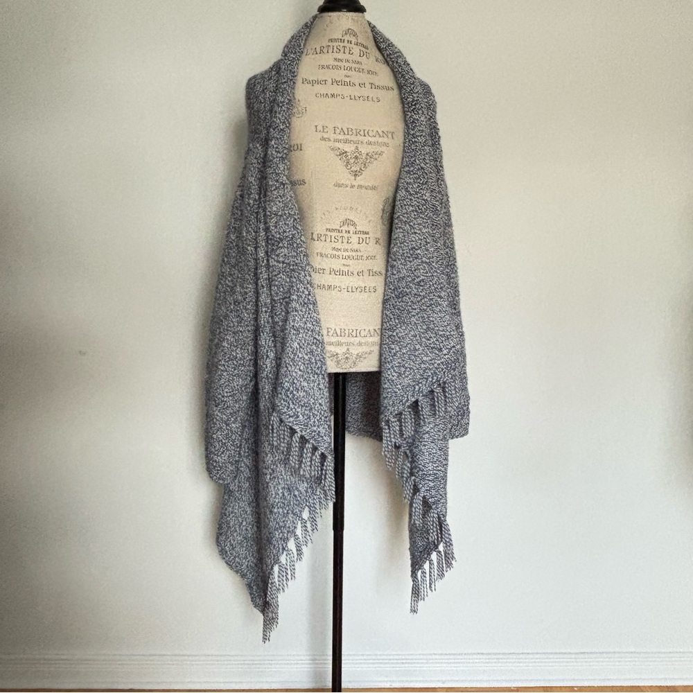 Gray Fringe Women's Sweater